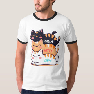 可愛い猫が寝ている Tシャツ