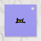 可愛い猫が抱える暗夜ハローウィンパーティ フェイバータグ (裏面)