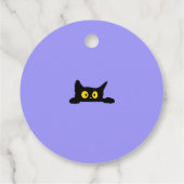 可愛い猫が抱える暗夜ハローウィンパーティ フェイバータグ (裏面)