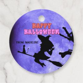 可愛い猫が抱える暗夜ハローウィンパーティ フェイバータグ