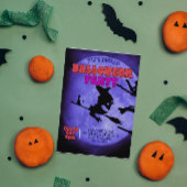 可愛い猫が抱える暗夜ハローウィンパーティ 招待状