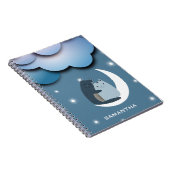 可愛い猫が登場パーソナライズされた! ノートブック (右側)