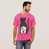 可愛い猫が言う – 優しいネットワーク Tシャツ (正面フル)