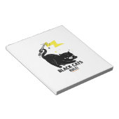 可愛い猫が黒猫のルール ノートパッド (アングル)