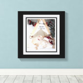 可愛い猫ちゃんメリーのクリスマスキャンバス キャンバスプリント (インサイチュ (ウッドフロア))