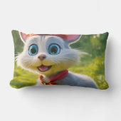 可愛い猫とネズミ ランバークッション (正面)
