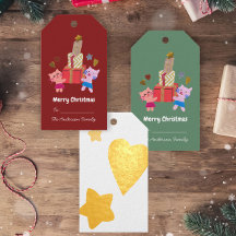 可愛い猫とプレゼントが赤いハート