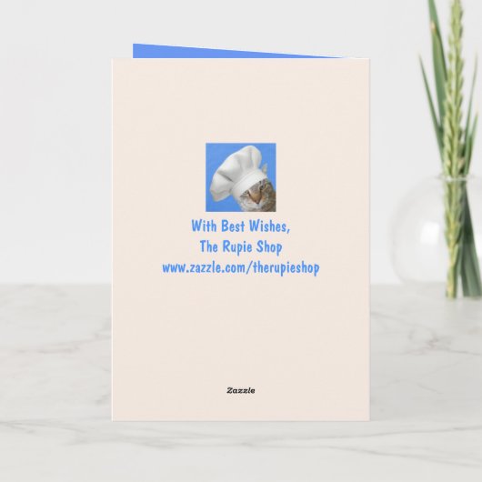 可愛い猫のおわび カード (裏面)