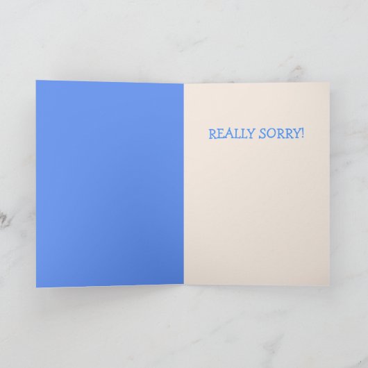 可愛い猫のおわび カード (内部)