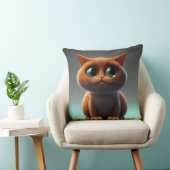 可愛い猫のキャラクターイラストレーション クッション (椅子)