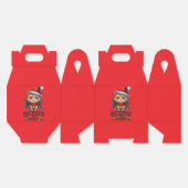 可愛い猫のクリスマスギフトデザイン- Perfect フェイバーボックス (見開き)