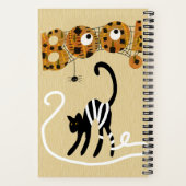 可愛い猫のスケッチ ノートブック (裏面)