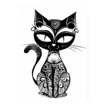 可愛い猫のスケッチ