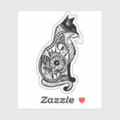 可愛い猫のスケッチII シール (シート)