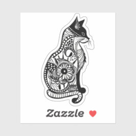 可愛い猫のスケッチII シール