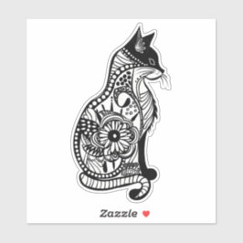 可愛い猫のスケッチII シール