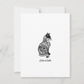 可愛い猫のスケッチII ノートカード (裏面)