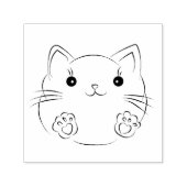 可愛い猫のセルフインキングのゴム印 セルフインキングスタンプ (デザイン)