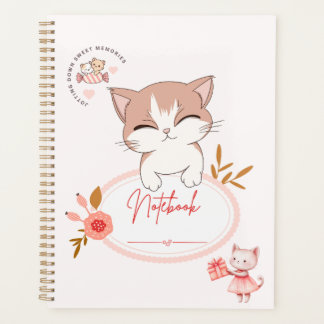 可愛い猫のノート プランナー手帳