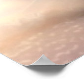 可愛い猫のブルーのドレスアート子供部屋ポスター ポスター (角)