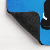 可愛い猫のラブブルー猫好き マウスパッド (コーナー)