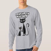 可愛い猫の子猫を連れた可愛い仲間 Tシャツ (正面)