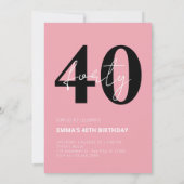 可愛い猫の弓ハッピーバースデー 招待状 (裏面)