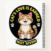 可愛い猫の愛 ノートブック (裏面)