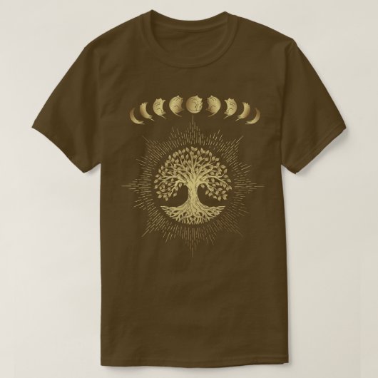 可愛い猫の木の段階 Tシャツ (デザイン正面)