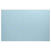 可愛い猫の柄（青） ファブリック (ファットクウォーター)