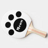 可愛い猫の肉印刷ニャー 卓球ラケット (横)