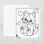 可愛い猫の色 (正面/裏面)