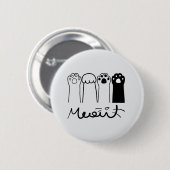 可愛い猫の足の爪ボタンバッジ 缶バッジ (正面&裏面)