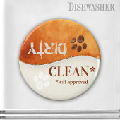 可愛い猫の足クリーン汚れた食洗機磁石 マグネット