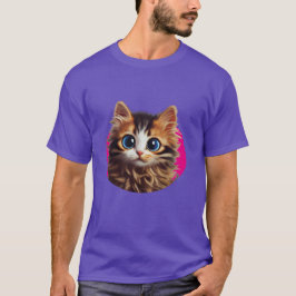 可愛い猫のtシャツデザイン tシャツ