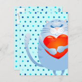 可愛い猫はがき ポストカード (正面/裏面)