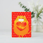 可愛い猫はがき ポストカード (スタンド正面)