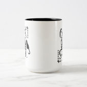 可愛い猫は心を落ち着かせる ツートーンマグカップ (中央)