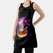 可愛い猫インサイドドーナツ宇宙子猫愛好家 エプロン (インサイチュ)