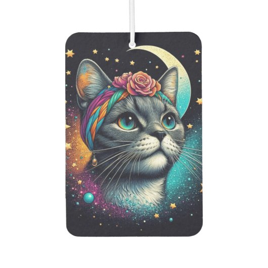 可愛い猫エアフリニューナー！ カーエアーフレッシュナー (正面)