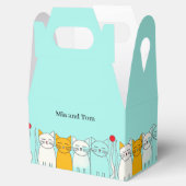 可愛い猫カップルお願いボックス – カスタムお願いボックス フェイバーボックス (オープン)