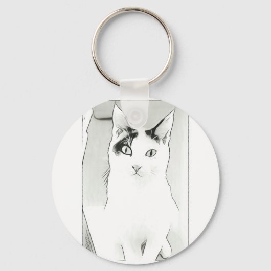 可愛い猫キーチェーン キーホルダー (正面)