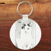 可愛い猫キーチェーン キーホルダー (正面)