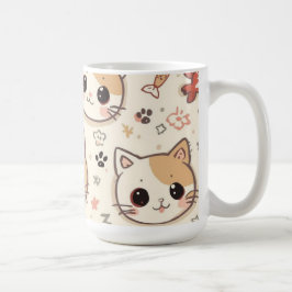 可愛い猫シンプルペットの子猫パターンパーティー コーヒーマグカップ