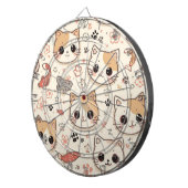 可愛い猫シンプルペットの子猫パターンパーティー ダーツボード (正面右)