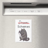 可愛い猫スキームおもしろい猫 マグネット (インサイチュ (食洗機))