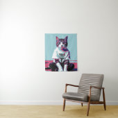 可愛い猫チリン タペストリー (インサイチュ)