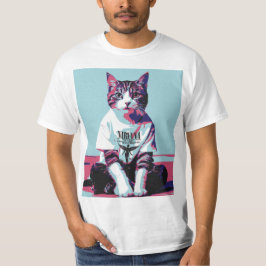 可愛い猫チリン Tシャツ