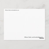 可愛い猫テディベアお茶パーティー葉書 ポストカード (裏面)