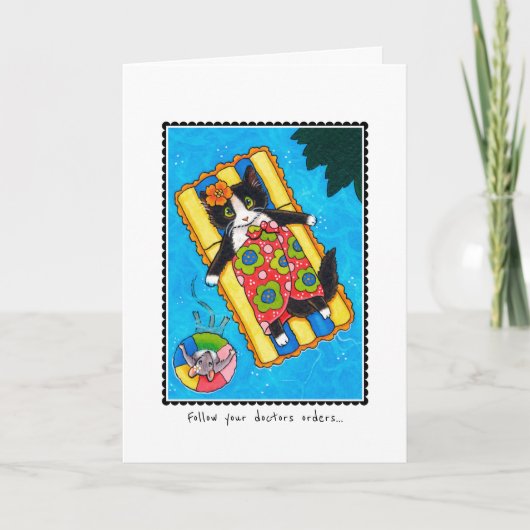 可愛い猫ネズミを飼う カード (正面)